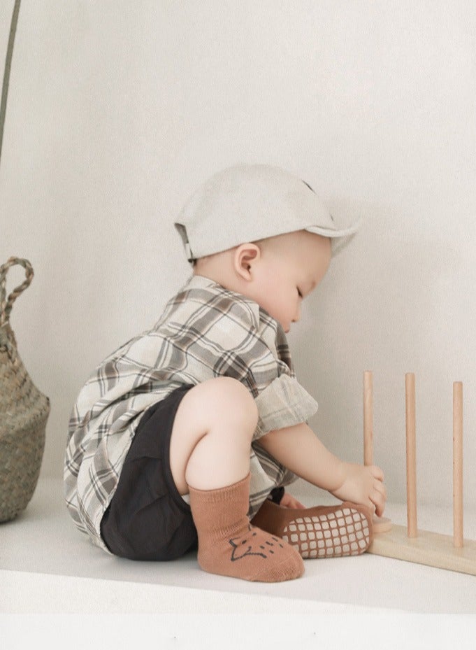 بيبي لاند 5 أزواج من جوارب الأطفال غير القابلة للانزلاق، جوارب مضادة للانزلاق للأولاد والبنات، جوارب قطنية متوسطة الحجم للأطفال الصغار بعمر 1-3 سنوات (متوسط) - Image 4