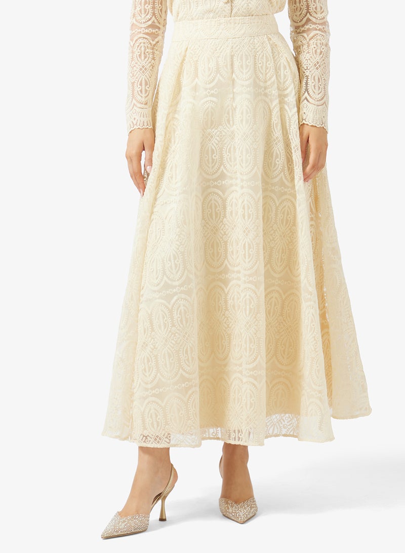 Khizana Lace Top & Skirt Set - Image 4