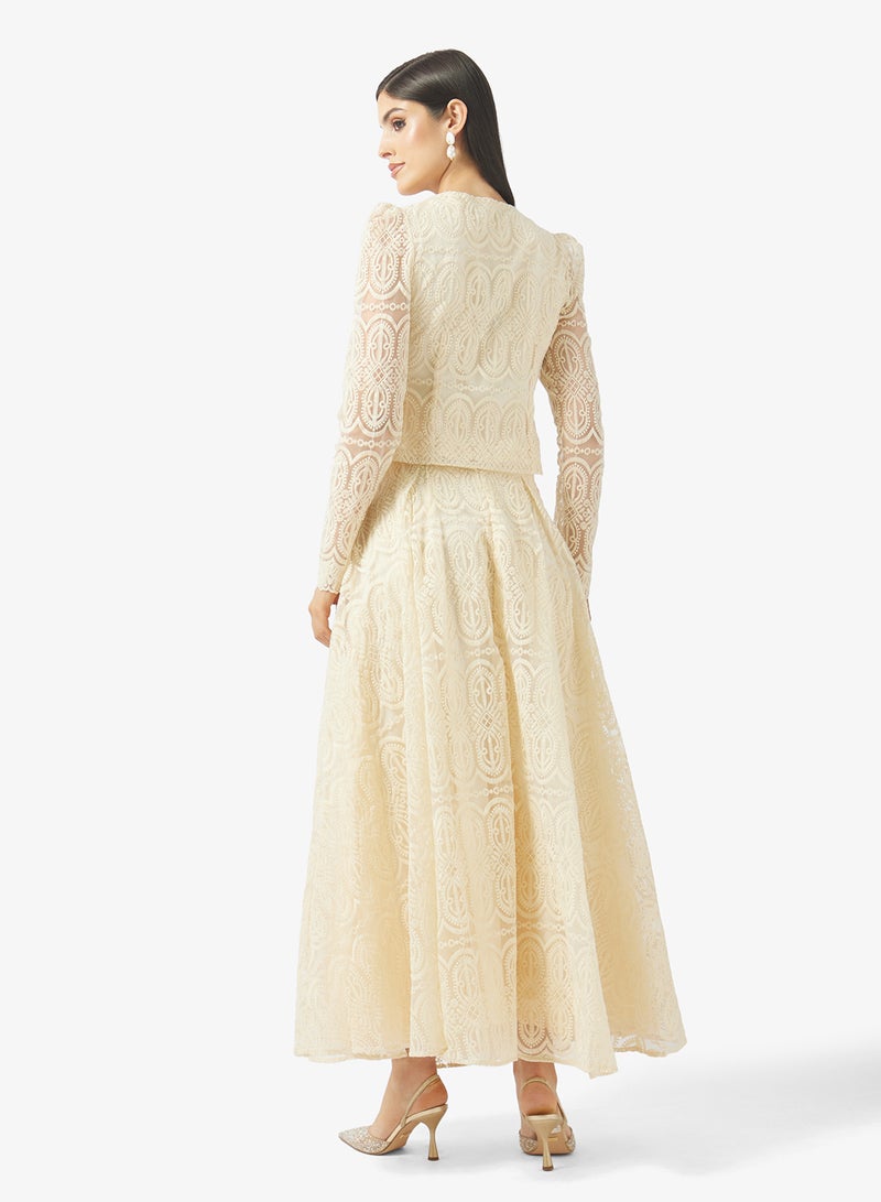 Khizana Lace Top & Skirt Set - Image 2