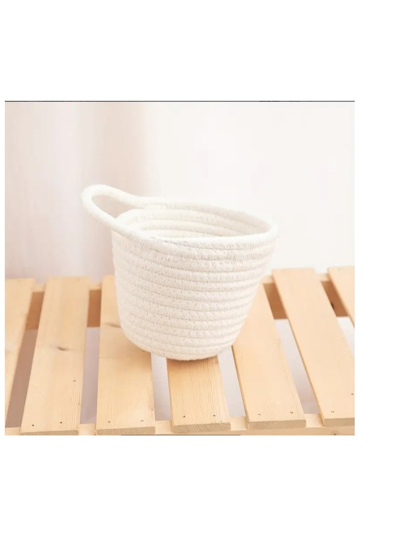 Hanging Basket Organizer made of Cotton Rope 15 cm  - Image 1