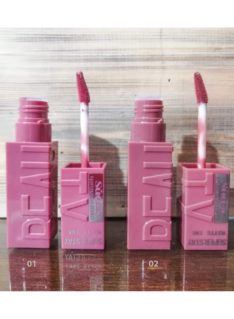 Long lasting matte velvet lipgloss (Sugar)LG003-04