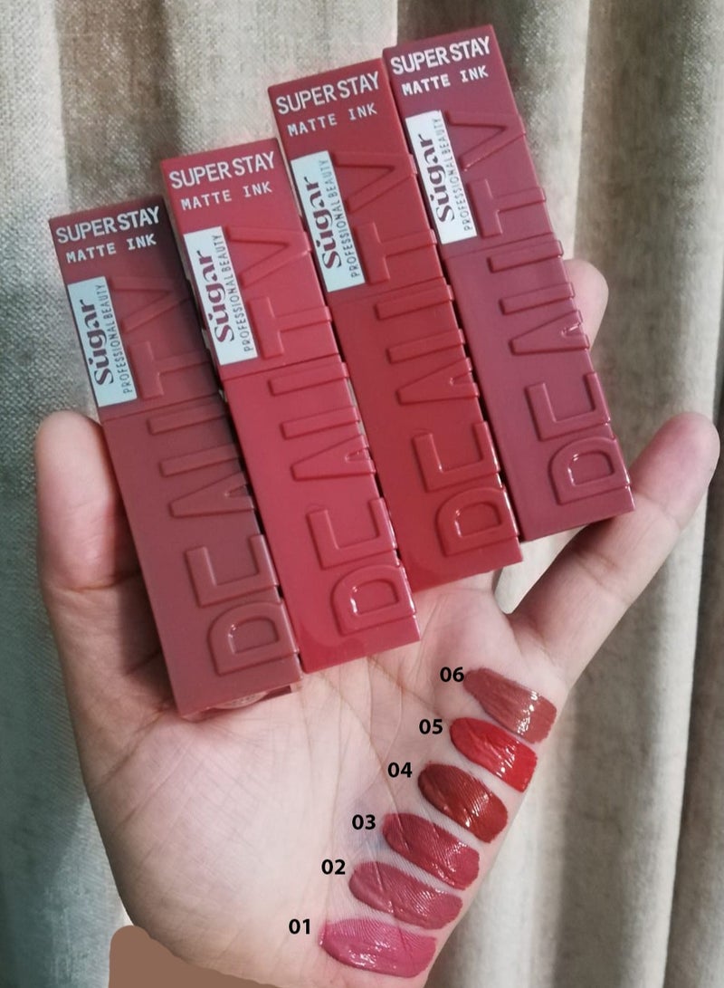 Long lasting matte velvet lipgloss (Sugar)LG003-04