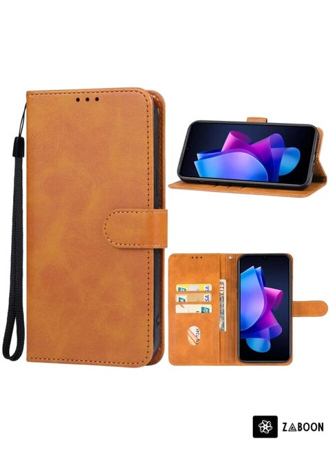 Protective Case Cover For TECNO Pop 7 Pro Leather