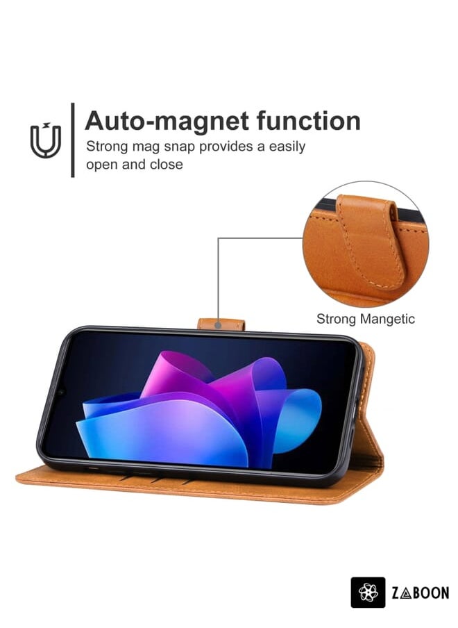Zaboon - Protective Case Cover For TECNO Pop 7 Pro Leather - Image 1
