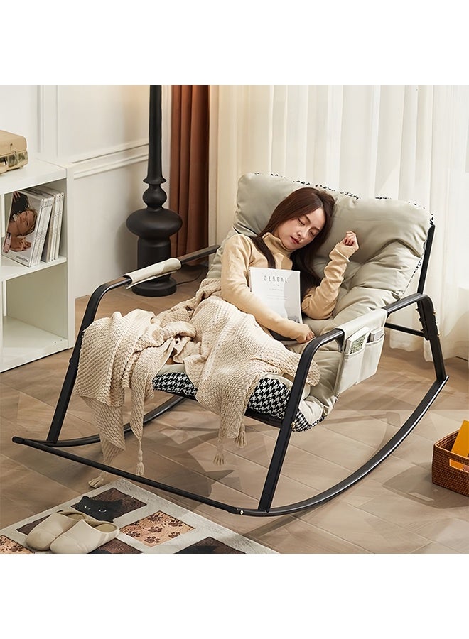 Laila Premium Rocking Chair with 250kg Load Capacity, 2-in-1 All-Season Design, Removable Cushions & Carbon Steel Frame - Image 4