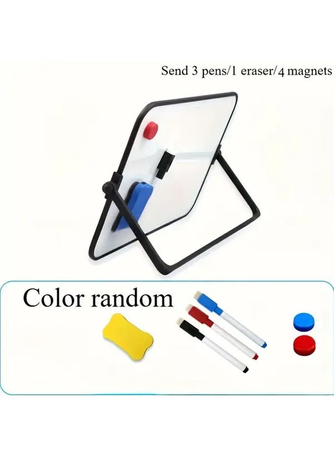 A4 Magnetic Double Sided Dry Erase Whiteboard Portable Stainless Steel Notebook - Image 1