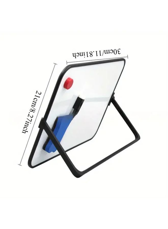 A4 Magnetic Double Sided Dry Erase Whiteboard Portable Stainless Steel Notebook - Image 2