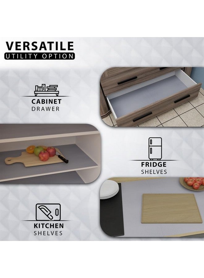 Easy Home حصيرة مضادة للانزلاق متعددة الاستخدامات من EASY HOME (60 سم × 10 متر، خطوط رمادية) - مقاومة للماء، ورقة بطانة قابلة للغسل للطبخ، الحمام، الأدراج، الخزائن، الثلاجة وسطح الطاولة - Image 3