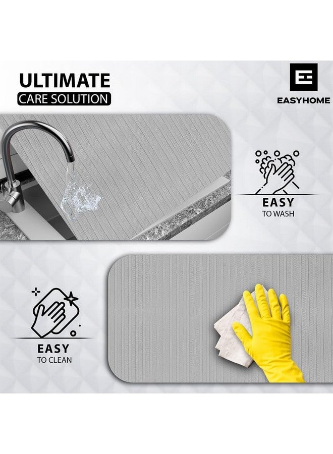Easy Home حصيرة مضادة للانزلاق متعددة الاستخدامات من EASY HOME (60 سم × 10 متر، خطوط رمادية) - مقاومة للماء، ورقة بطانة قابلة للغسل للطبخ، الحمام، الأدراج، الخزائن، الثلاجة وسطح الطاولة - Image 5