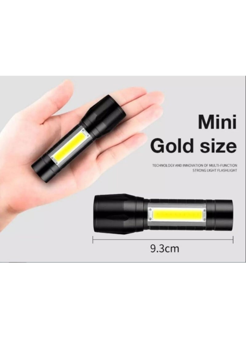 Panther PT-4140 Super Bright Cob Zoom LED Flashlight USB Rechargeable 3 Modes Rechargeable 3 Watt 600 Lumen  - Image 3