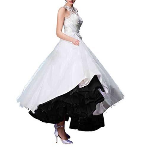 Kumeng Women's Ankle Length Petticoats Long Plus Size Wedding Slips Crinoline Underskirt for Prom Evening Wedding Dress - Image 4