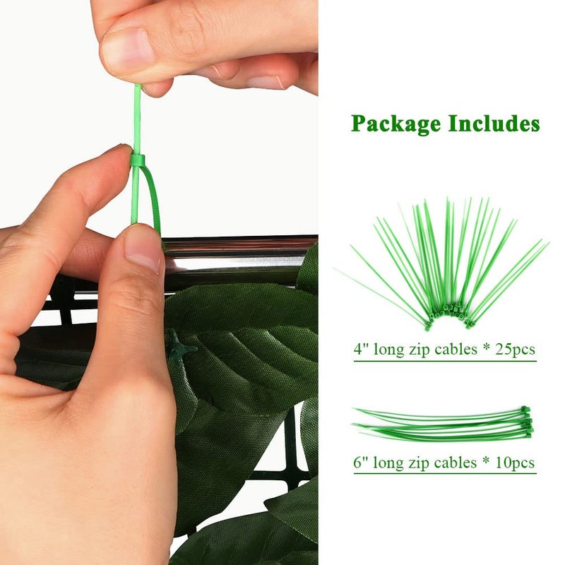 iCover Artificial Ivy Privacy Screen for Fence, 39x118in Strengthened Joint Prevent Leaves Falling Off, Faux Hedge Panels Greenery Vines, Decorative Fences for Outdoor, Garden - Image 5