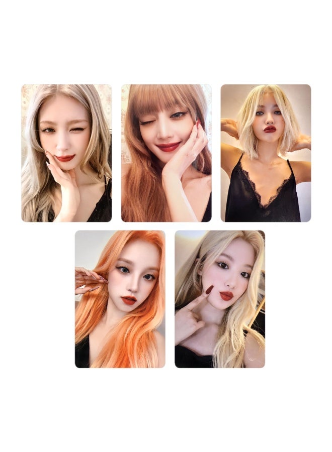 NIBEMINENT 5 Pcs Kpop (G)I-DLE I Love Lomo Cards Card For Fans Collection Gifts