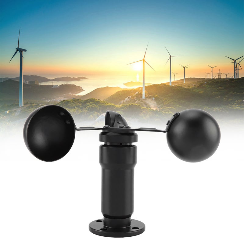 0‑5V Aluminum Alloy Wind Speed Sensor Anemometer Three Cups Wind Speed Detector - Image 4