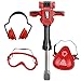 TeganPlay Kids Jackhammer Toy Drill Toddler Construction Tools and Equipments Includes Mask Safety Goggles and Earmuffs - Image 2