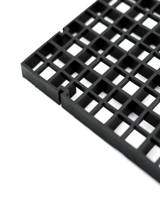 ALEGI Aquarium Fish Tank Divider Plastic Egg Crate Aquarium Filter Bottom Tray Plastic Grid (S 6pcs Black) - Image 5