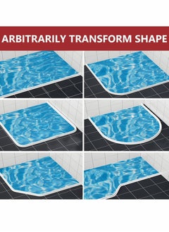 Y&D Collapsible Shower Water Dam, Threshold Stopper Barrier, and Retention System Keeps Inside Dry Wet Separation Suitable for Bathroom Kitchen (78Inch)  - Image 5