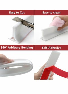Y&D Collapsible Shower Water Dam, Threshold Stopper Barrier, and Retention System Keeps Inside Dry Wet Separation Suitable for Bathroom Kitchen (78Inch)  - Image 3