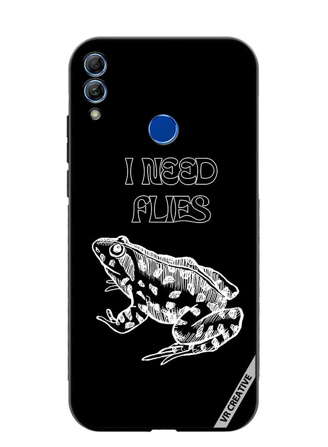 VR CREATIVE Protective Case Cover For Honor 10 Lite I Need Flies Frog Design Multicolour