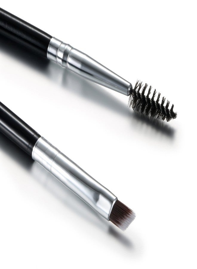 Vtrem Duo Eyebrow Brush 2 Pack Professional Angled Eye Brow Eyeliner and Spoolie Brushes Double Head Makeup Brow Definer Apply for Brow Powders Waxes Gels and Blends - Image 2