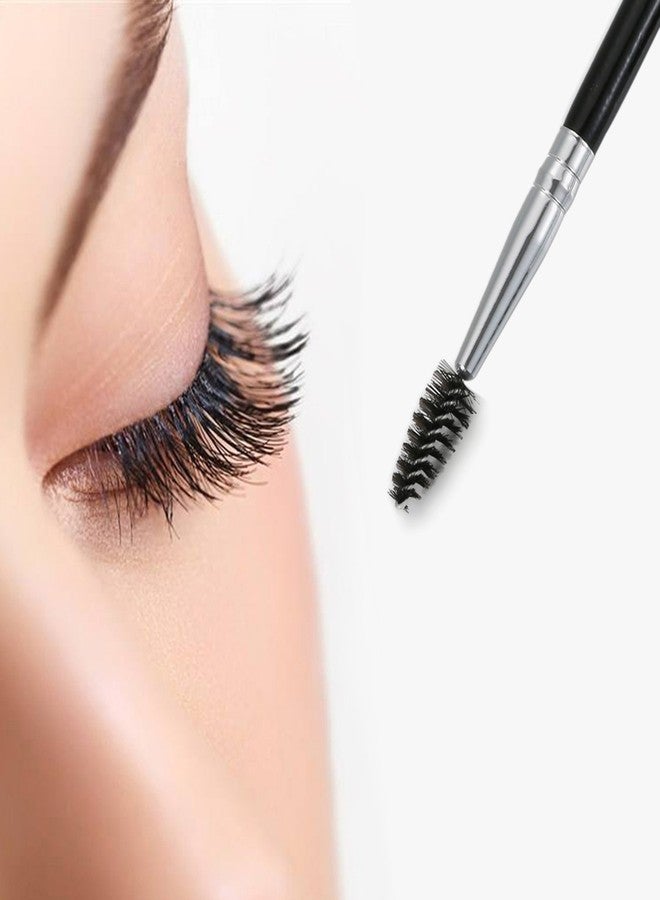 Vtrem Duo Eyebrow Brush 2 Pack Professional Angled Eye Brow Eyeliner and Spoolie Brushes Double Head Makeup Brow Definer Apply for Brow Powders Waxes Gels and Blends - Image 3