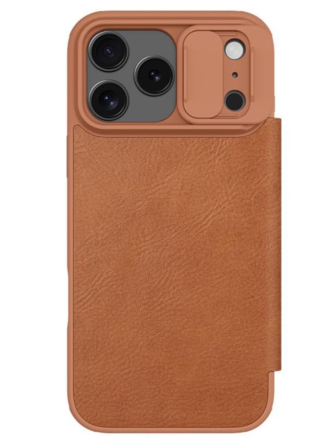 general Case Compatible with iPhone 17 Pro Max, PU Leather Flip Case Built-in Card Slot, Slide Camera Cover Lens Privacy Protection Shockproof Protective Cover - Image 2