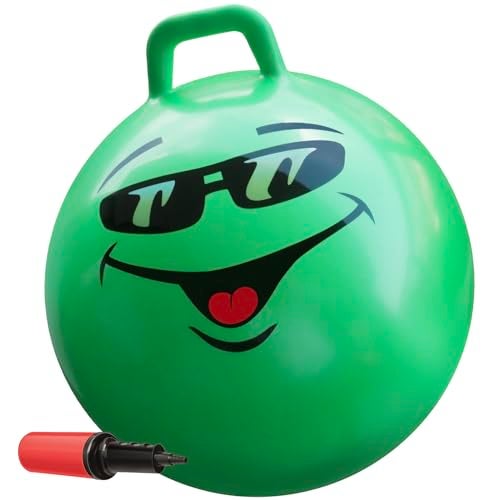 WALIKI Hop Ball Toy for Boys and Girls 3 4 5 and 6 Years old | 18” Green Hopper Jumping Therapy Ball for Kids | Outdoor Toys for Kids Who Love Hopping - Image 1