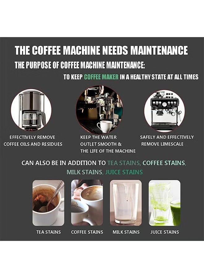 10 Pcs Espresso Machine Cleaning Tablets and Automatic Coffee Maker Cleaner Descaler Coffee Grinder Descaling Solution - Image 3