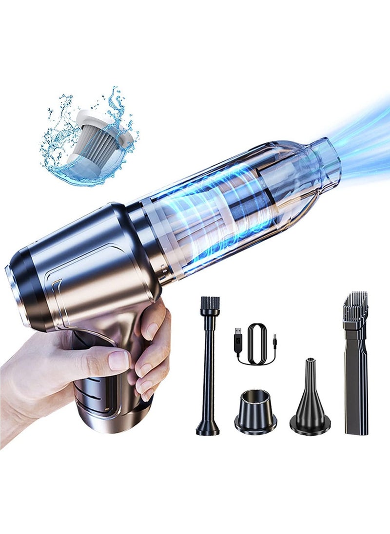 Vermaney - German Cordless Portable Car Vacuum Cleaner, 19000Pa Small Handheld Electric Dual-Purpose Blower and Dust Collector Suitable for Couch and Home Cleaning - Image 1