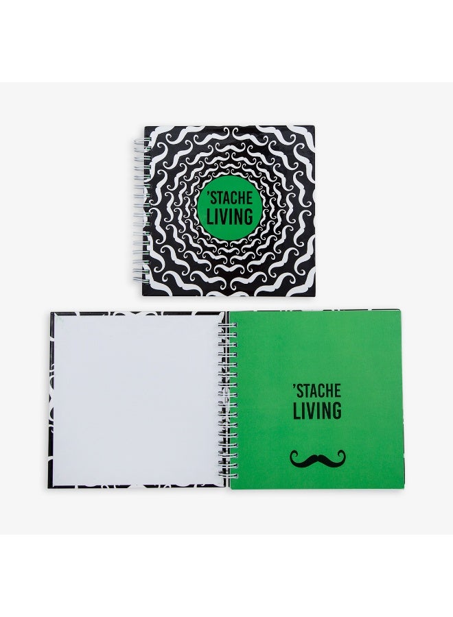 PK Design Hipster Series Notebooks - Patterns:'Stache Living - Image 2