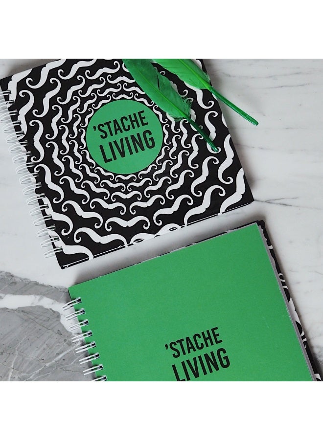 PK Design Hipster Series Notebooks - Patterns:'Stache Living - Image 3