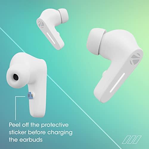 ZEBRONICS Sound Bomb 7 Bluetooth TWS in Ear Earbuds with 60H Playtime, ENC Mic, Rapid Charge, Upto 50ms Gaming Mode, Flash Connect, Voice Assistant, Smooth Touch Control, BT v5.2, Type C (White) - Image 2