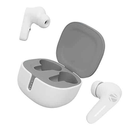 ZEBRONICS Sound Bomb 7 Bluetooth TWS in Ear Earbuds with 60H Playtime, ENC Mic, Rapid Charge, Upto 50ms Gaming Mode, Flash Connect, Voice Assistant, Smooth Touch Control, BT v5.2, Type C (White) - Image 1