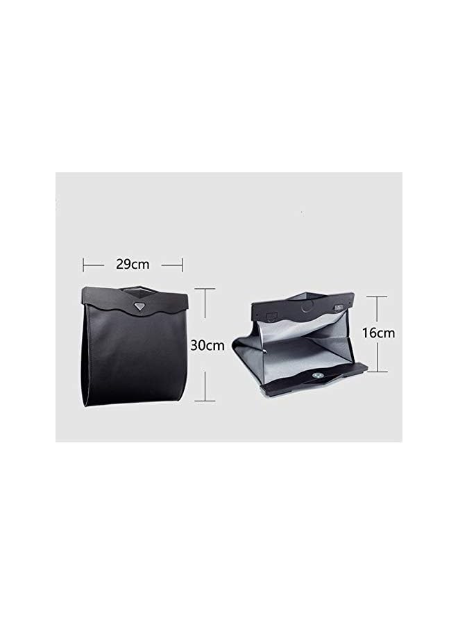 PROMASS Garbage Bag Vehicle Rubbish Container Back Seat Hanging Auto Organizer Waterproof Leather Disposable Trash Bag - Image 3
