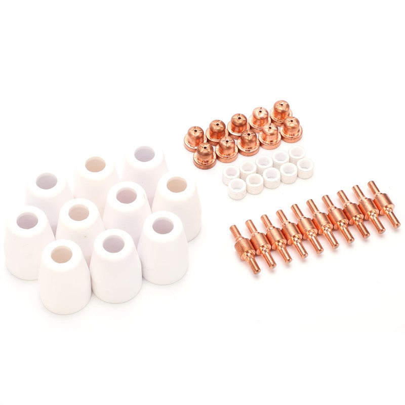 40Pcs Plasma Cutter Consumables Cutting Extended Electrode Electric Nozzle Ceramic Shunt PT‑31 - Image 3