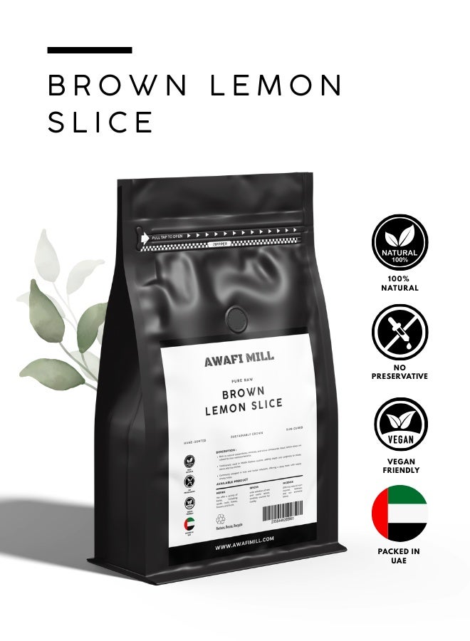أباميك شرائح ليمون بني مجفف من أوافي ميل، بنكهة حمضيات مدخنة قوية - 500 غرام | 17.6 أونصة - Image 2