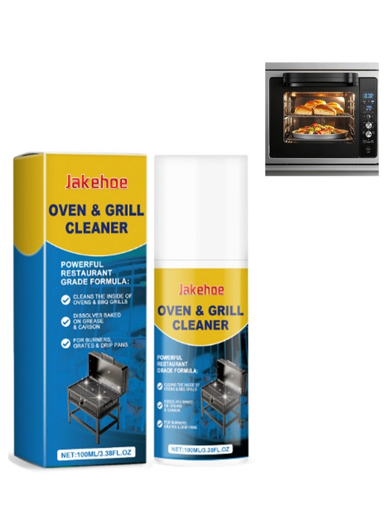 Jakehoe منظف ​​شواية الفرن، تركيبة فعالة مناسبة للمطاعم، يذيب الكربون المتراكم على الدهون، مناسب للفرن ومقلاة الشواء ومقلاة القلي (100 مل) - Image 1