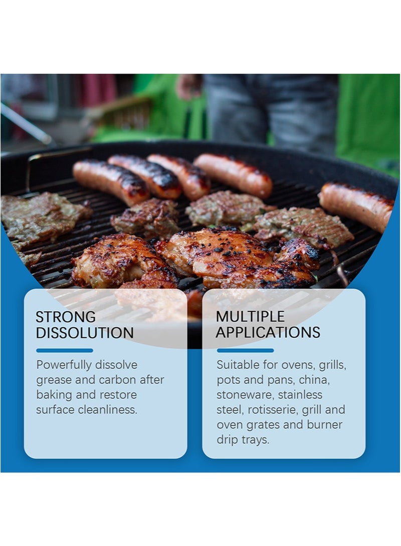 Jakehoe منظف ​​شواية الفرن، تركيبة فعالة مناسبة للمطاعم، يذيب الكربون المتراكم على الدهون، مناسب للفرن ومقلاة الشواء ومقلاة القلي (100 مل) - Image 4
