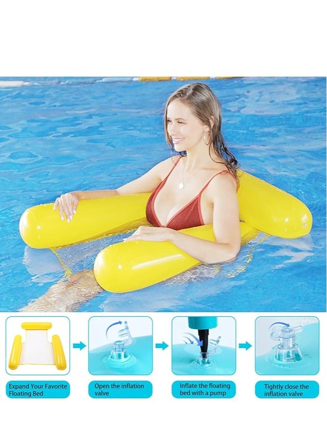 عام أسرّة السباحة القابلة للنفخ، الأرجوحات المائية القابلة للنفخ، كراسي السباحة القابلة للنفخ بشباك، الكراسي العائمة في حمام السباحة الخاص بالكبار/الأطفال مع مضخة هواء. - Image 4