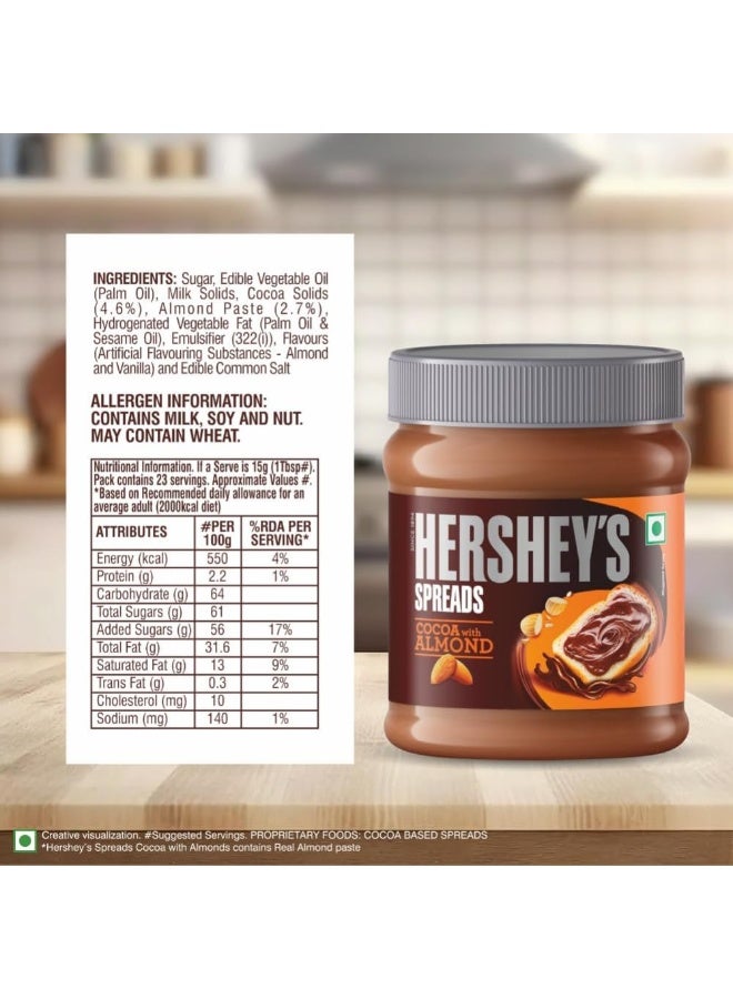 Hershey's Spreads Cocoa with Almond 350grams - Image 2