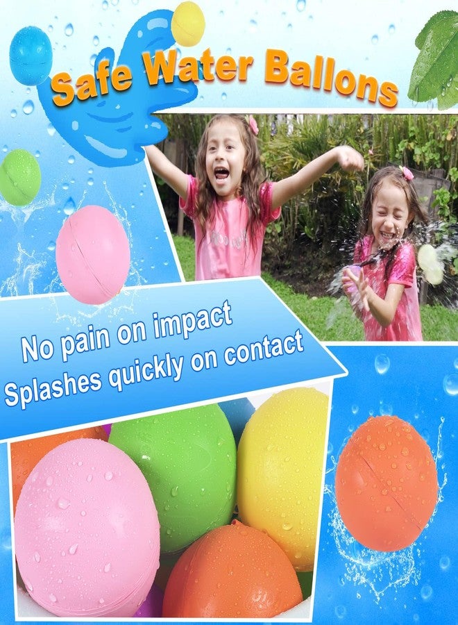 98K Reusable Water Balloons 6 Pcs with Mesh Bag, Pool Beach water Toys for Boys and Girls, Outdoor Summer Toys for Kids Ages 3-12 - Image 5