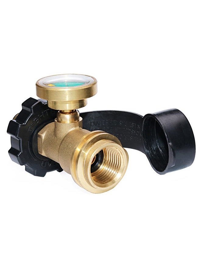 DOZYANT Universal Fit POL Propane Tank Adapter with Gauge - Converts POL LP Tank Service Valve to QCC1 / Type 1, Old to New Connection Type - Image 2