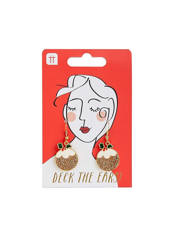 Talking Tables Head Turners Pudding Earrings For Women - Image 2