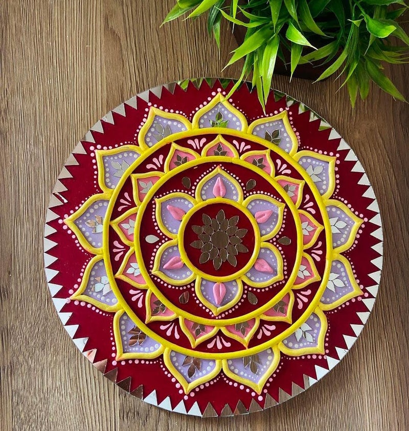 MIRROR GLASS WORLDWIDE MIRROR GLASS WORLDWIDE Round Shape Mirrors 18 mm Diameter 140 Pieces 100gm Ideal for Lippan Art Mandala Fabric Crafts and Jewelry Making  - Image 4