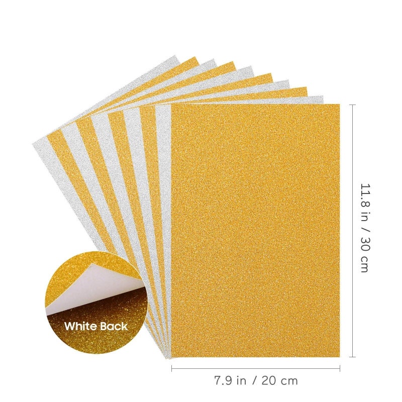 ورق الكرتون اللامع 20 ورقة ملونة مستلزمات حرفية براقة للمشاريع - Image 3