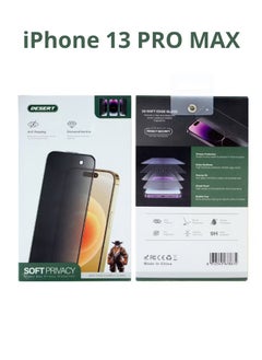Desert Desert Diamond Hardness Soft Privacy Screen Protector for iPhone 13 PRO MAX, Anti-Spying  - Image 5