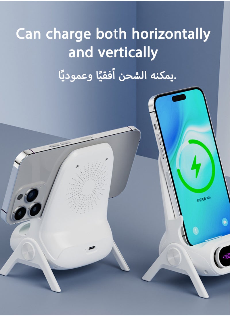 Jourvent - Wireless Charging Phone Stand, Adjustable Desktop Holder with Anti-Slip Base and Convenient Charging Port - Image 1
