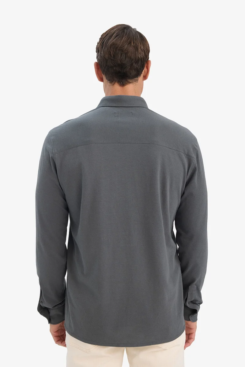 Defacto  Regular Fit Polo Shirt Long Sleeve Shirt for Men | Best Price UAE