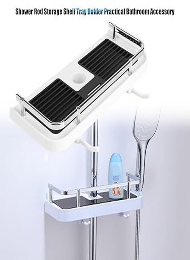 Darshan Mart Multi-Purpose Storage Organizer Rack, Space-Saving for Home Kitchen Bathroom Bedroom Office, Easy Assembly (Wall Mounted Shower Storage Caddy Rack) - Image 4