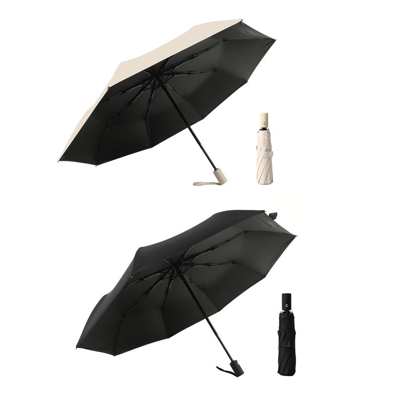 Baodini Small Uv Protection Travel Umbrella Compact For Rain And Sun Upf 50+ Windproof Portable 42 Inch Umbrella For Women And Men - Image 5